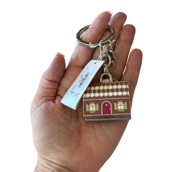 Kate Spade Gingerbread House Keychain Bag Charm Metal - Picture 7 of 7